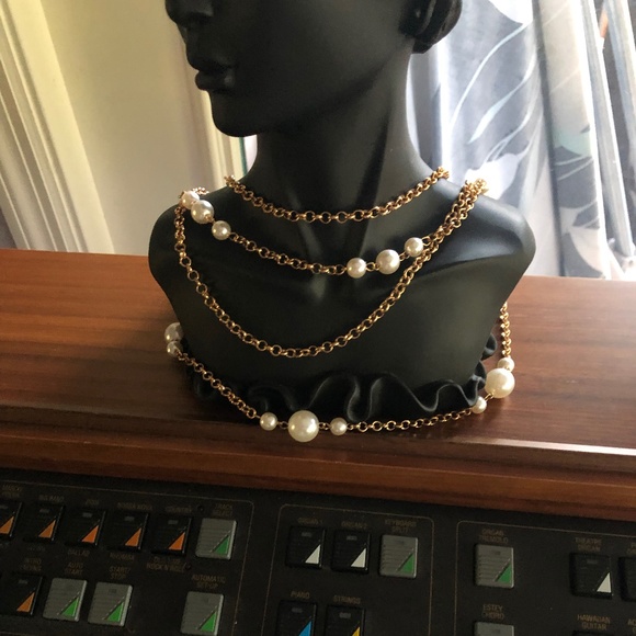 WOMEN'S PEARL NECKLACE BLING,BLING - Picture 3 of 3
